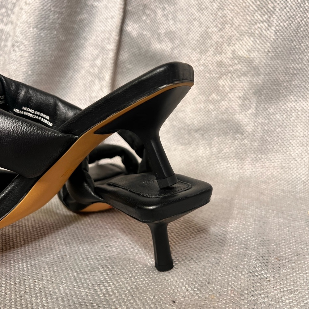 H&M Black Strappy Heeled Sandals - Picture 2 of 8